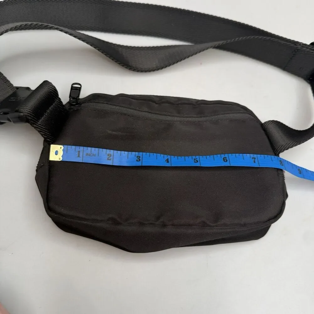 Pander Everywhere Belt Bag Black Nylon Fanny Pack Crossbody 8x5x2